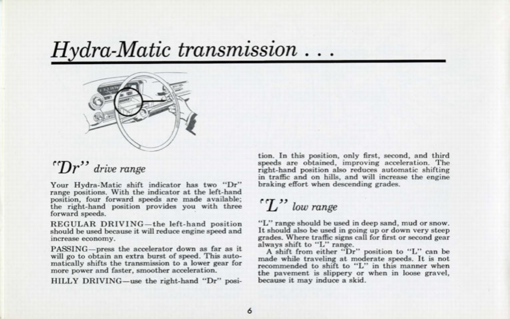 1960 Cadillac Owners Manual Page 10